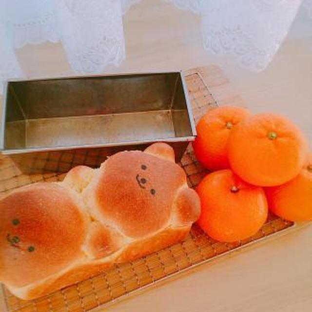 くまちゃんパン（＾(エ)＾）みかん食パン♪