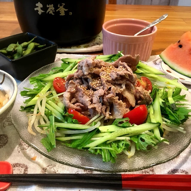 【冷しゃぶサラダ&あな番最終回】