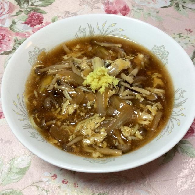 シマダヤ「本生ラーメン」で『アツアツ！！きのこあんかけラーメン』♪♪