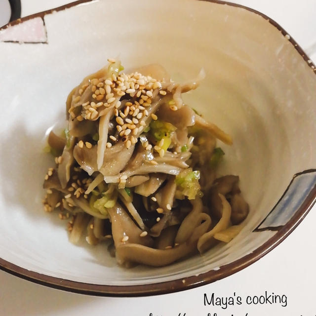 妊活中のレシピ　副菜『舞茸のねぎナムル』