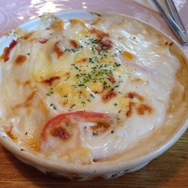 「老舗　煉瓦屋」＜スパゲッティーグラタン＞新発田市