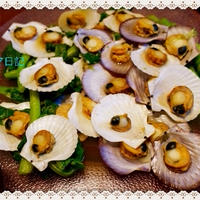 「ベビーホタテと菜の花のスープ煮」♪
