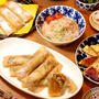 中間テスト前の応援献立はこれ！春巻きを２度楽しめる夕ご飯♡