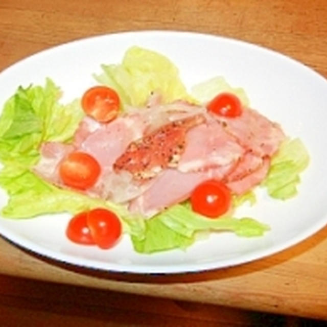 頂き物でサラダ