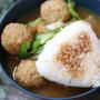 忙しくてぱぱっと食べられる♪カレースープin焼きおにぎり