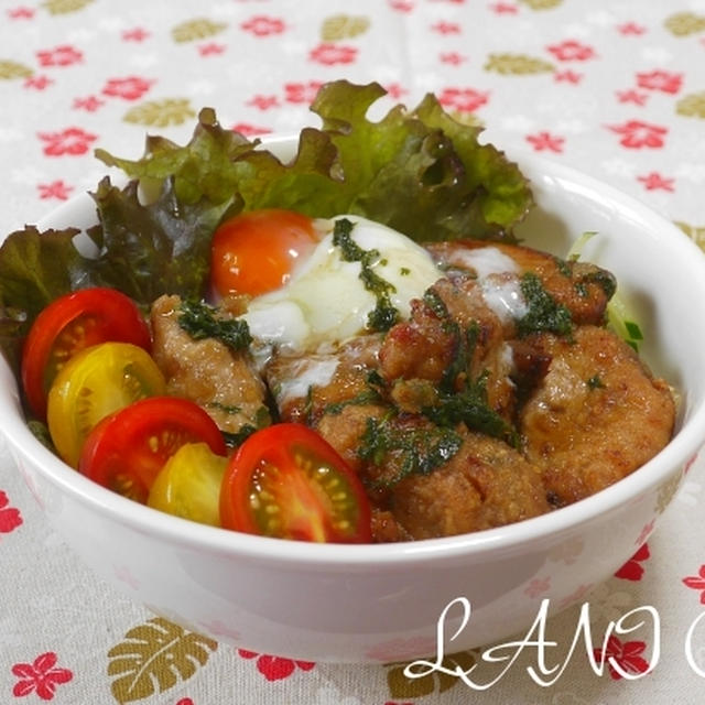 カツオのもちこ揚げ丼