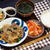（夕飯）　チャプチェと採れたて冷やしトマト