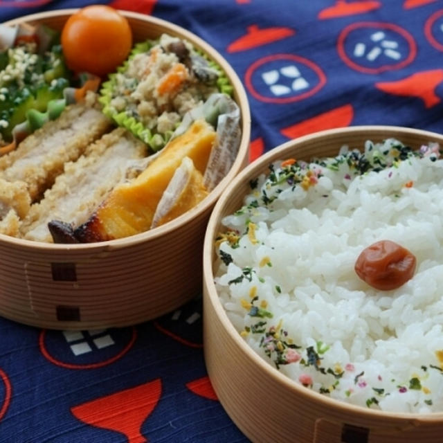 トンカツとめだいの味噌漬けパパ弁当