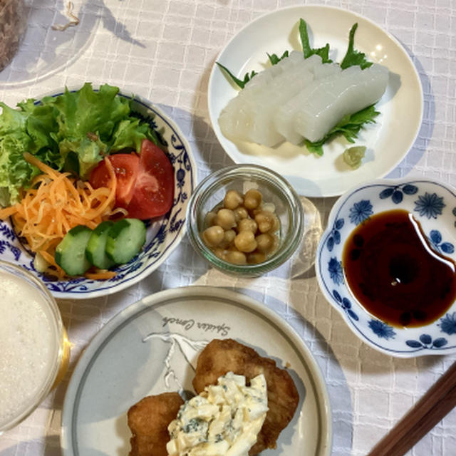 休日のありあわせの二人ごはん