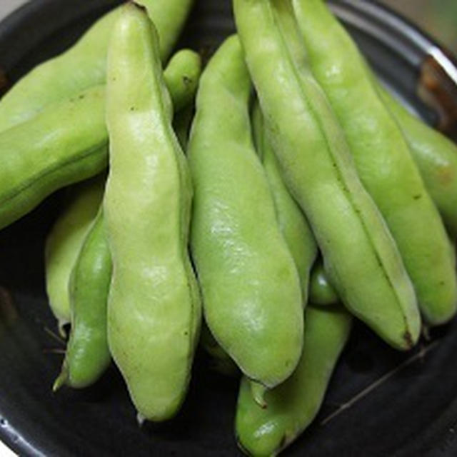 旬の食材で「そら豆の天ぷら」