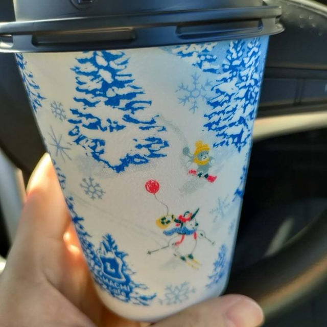 寒すぎてつい買ってしまった…コンビニのカフェラテおいしいですよね＾＾