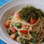 オクラとトマト、えのきの冷製パスタ