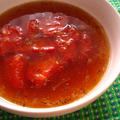 トマトの黒酢スープ