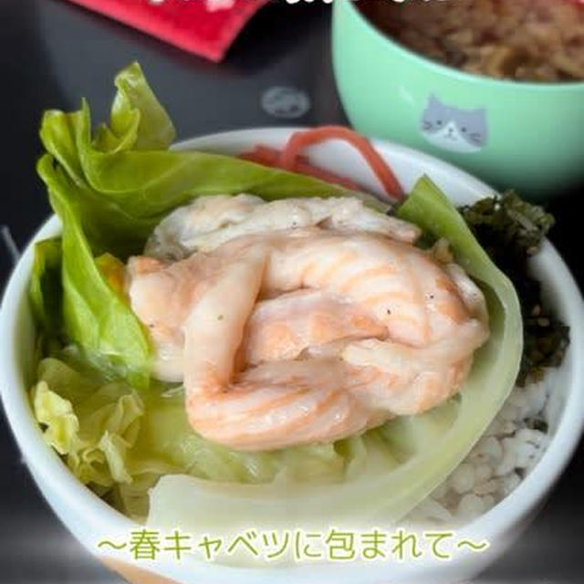 ノルウェーサーモン蒸し蒸し丼
