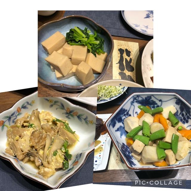 高野豆腐の煮物を楽しむ