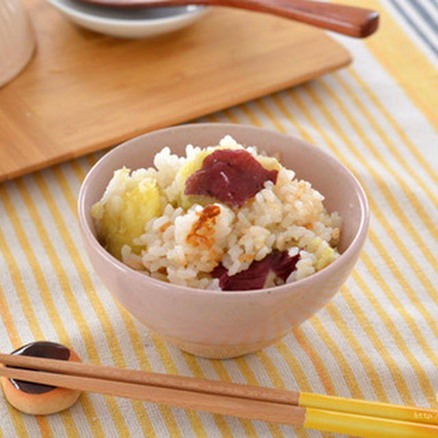 丸ごとさつまいもバターごはん。【電気圧力鍋・だけレシピ】