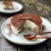 【凝って見えても簡単レシピ】ココアのポッテリチーズケーキ