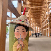 万博〜これは可愛いベトナム館ミルクティー。お家居酒屋メニュー！