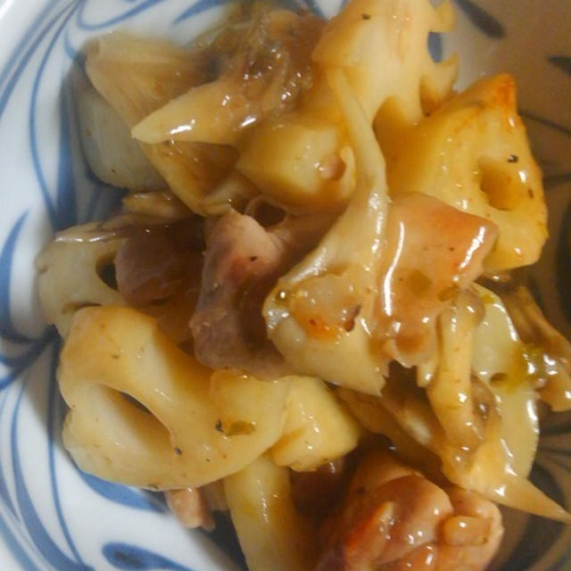 鶏肉とれんこんの甘酢炒め