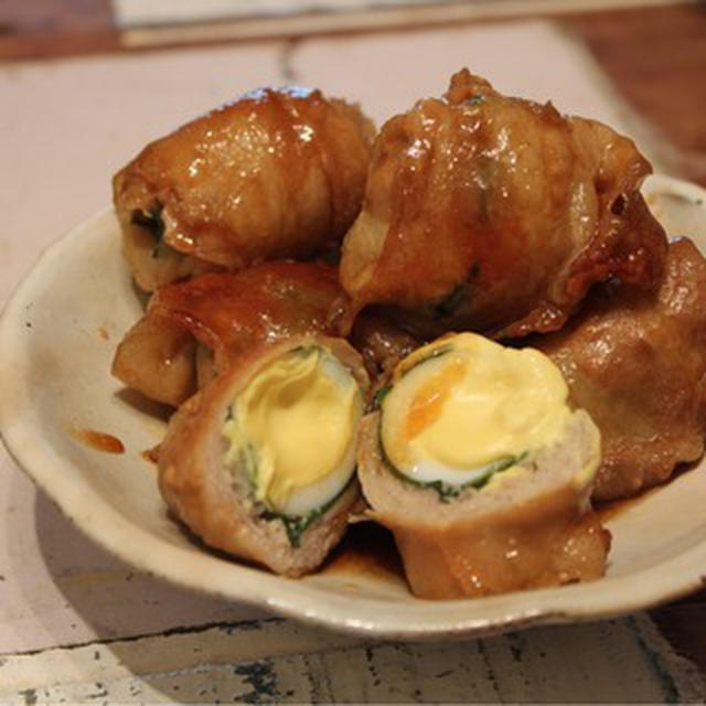 【SAKE】加茂錦／【recipe】うずらの肉巻き