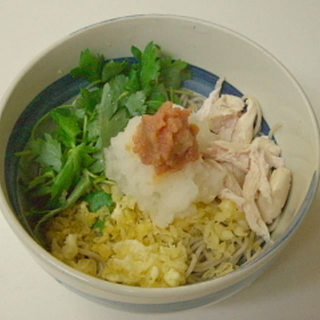 明太子おろしのお蕎麦