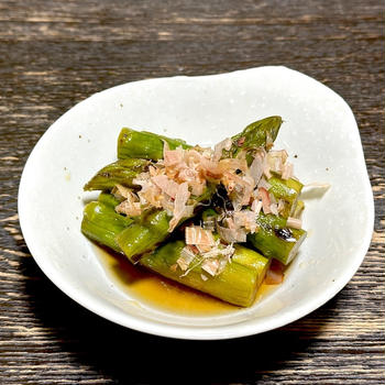 アスパラの焼き浸し