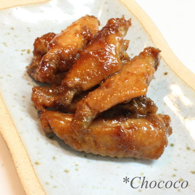 鶏手羽先の生姜煮　レシピ