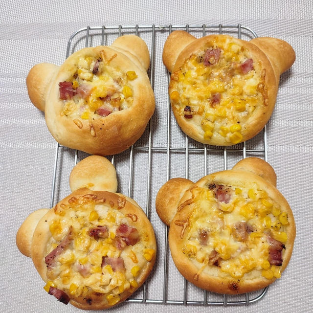 無駄なくコーンパン