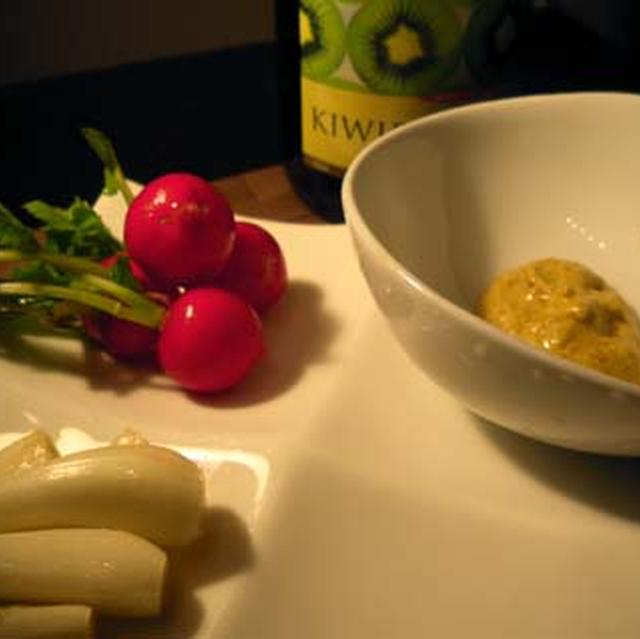 生野菜と山椒マヨディップ
