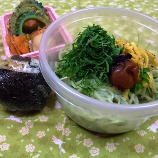 冷やしうどんお弁当。