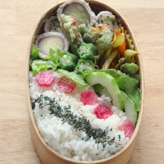 【　今日の夫ひとり分のお弁当　】