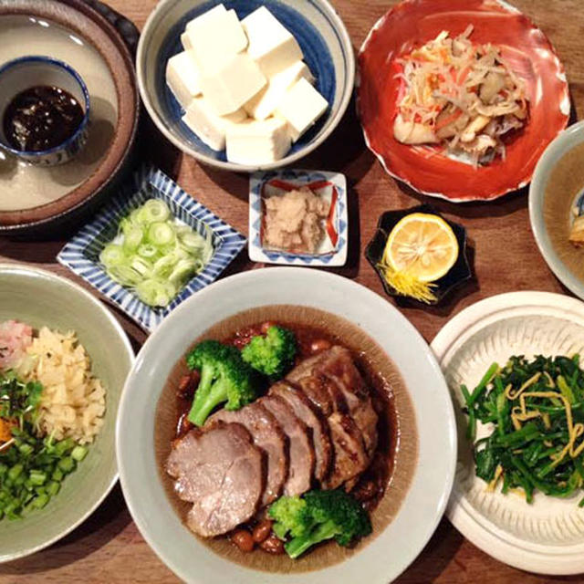 正月休み明けから遅い食事……