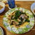 菜花と豚肉の中華炒め