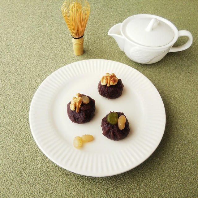 トースト用あんこ＆あんこの茶巾絞り
