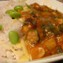 ねばねば夏野菜カレーライス。