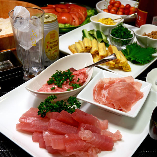 父の日の晩ご飯～手巻きずし～