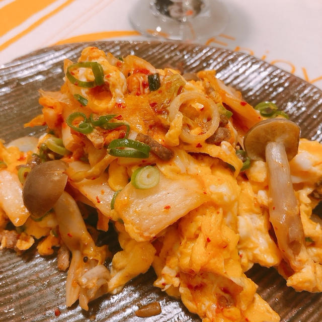 ふんわり卵キムチ和え　レシピ&フォトコンテスト(ひんやりおつまみレシピ)