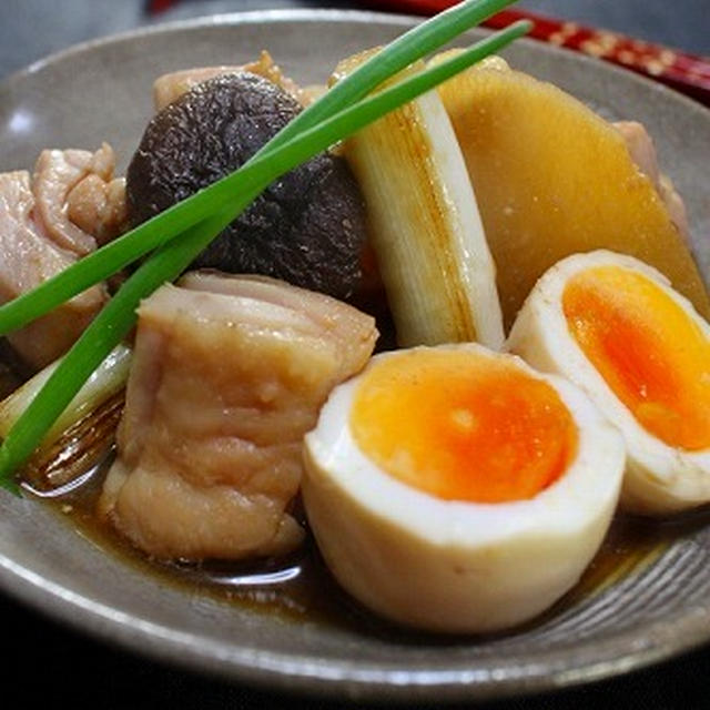 塩麹鶏と大根のこってり煮　つくレポの合体