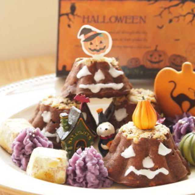 Happy Halloween　de バナナココアカップケーキ。。。