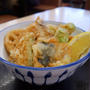 さん天の鰆天とあさりのかき揚げ天丼