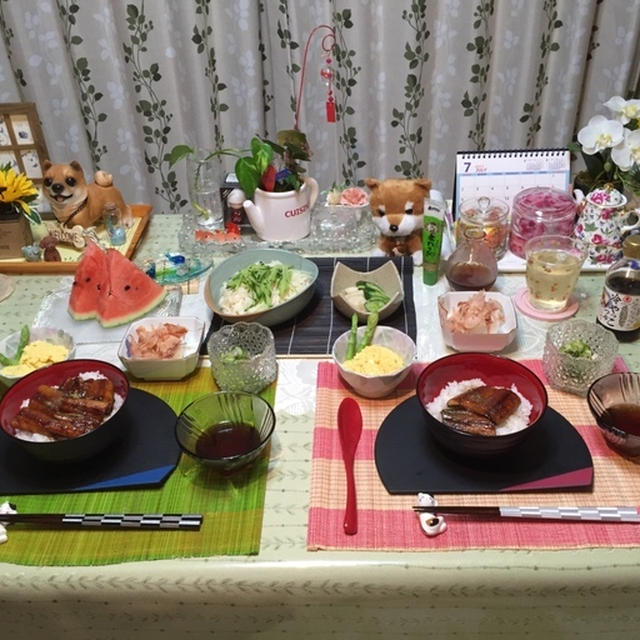 鰻丼と便利な茶碗蒸し器