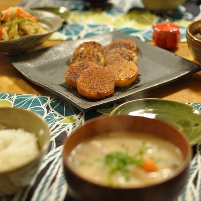 ある日の晩ごはんと焼きりんご再び