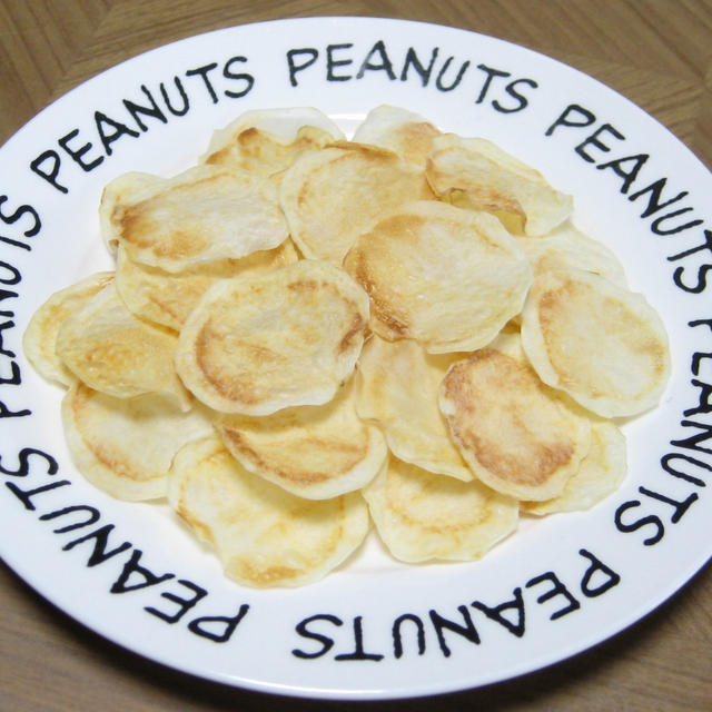レンジで焼きポテトチップス