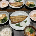 五島鯖の干物の夕食