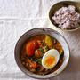 余り野菜とスパイスで、我が家の普段カレー。