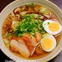 昆布煮鶏の煮汁と鶏でラーメンを楽しみました♪