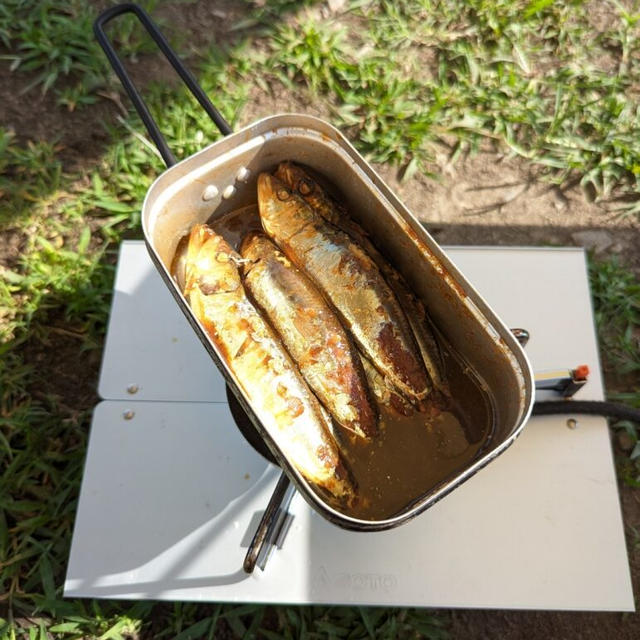 簡単キャンプ飯！ズボラ飯でイワシの煮付けを作ろう！