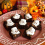 しっとり濃厚!フライパンで簡単!!ハロウィンおばけのチョコバナナブラウニーの作り方