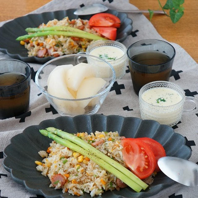 カフェ風焼き飯のランチ