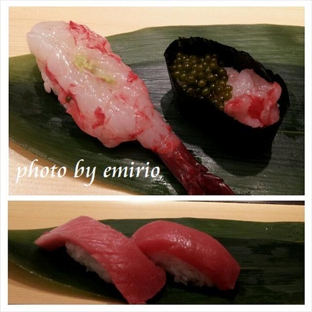 立ち食いで幻のぶどう海老をつまむ　～北辰鮨：仙台市青葉区～